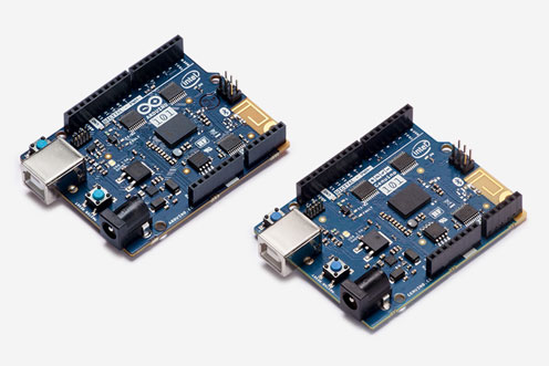 Image of the Arduino/Genuino 101 board. Source: arduino.cc